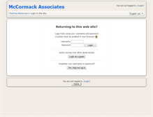 Tablet Screenshot of moodle.mccormackassociates.org.uk